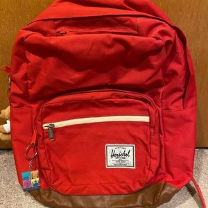 LOWERED: HERSCHEL pop quiz red & brown backpack